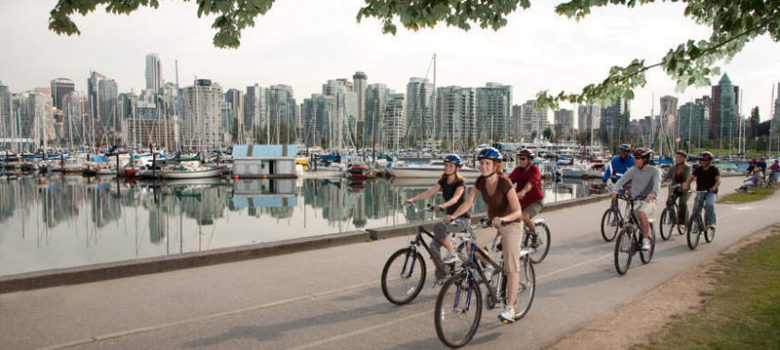 Biking in Stanley Park