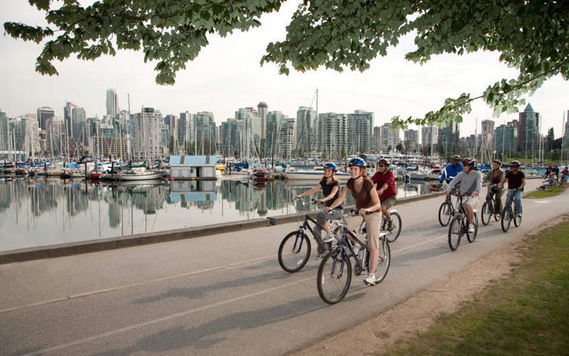 Biking in Stanley Park