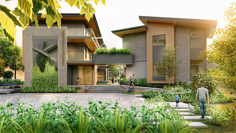 Compass Cohousing Rendering